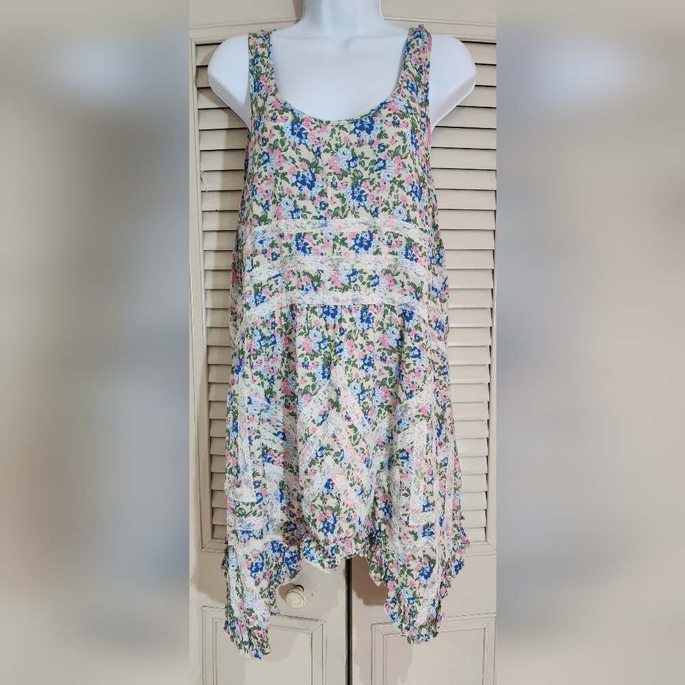 Umgee Floral Tank Dress S
